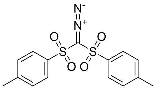 双(对甲苯磺酰基)重氮甲烷分子结构 (CAS 14159-45-6)
