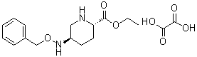(2S,5R)-5-[(Phenylmethoxy)amino]-2-piperidinecarboxylic acid ethyl ester ethanedioate molecular structure (CAS 1416134-48-9)