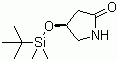 (4S)-4-(叔丁基二甲基硅氧基)-2-吡咯烷酮分子结构 (CAS 141629-19-8)