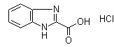 1H-苯并咪唑-2-羧酸盐酸盐分子结构 (CAS 1416372-99-0)