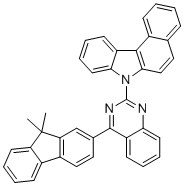7-[4-(9,9-Dimethylfluoren-2-yl)quinazolin-2-yl]benzo[c]carbazole molecular structure (CAS 1416566-76-1)