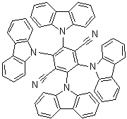 2,3,5,6-四-9H-咔唑-9-基-1,4-苯二甲腈分子结构 (CAS 1416881-53-2)