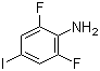 2,6-Difluoro-4-iodoaniline molecular structure (CAS 141743-49-9)
