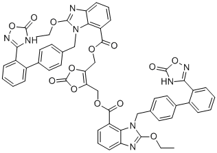 Azilsartan dimer impurity molecular structure (CAS 1417576-02-3)