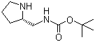 N-[(2S)-2-Pyrrolidinylmethyl]carbamic acid tert-butyl ester molecular structure (CAS 141774-70-1)