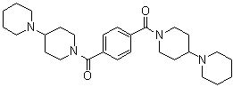 1,1'-(1,4-亚苯基)二[1-[1,4'-联哌啶]-1'-基甲酮]分子结构 (CAS 1418741-86-2)