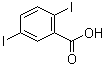 2,5-二碘苯甲酸分子结构 (CAS 14192-12-2)