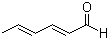 (E,E)-2,4-己二烯醛分子结构 (CAS 142-83-6)