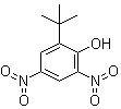 4,6-二硝基-2-叔丁基苯酚分子结构 (CAS 1420-07-1)