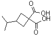 3-异丙基-1,1-环丁烷二甲酸分子结构 (CAS 14205-20-0)