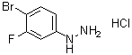 (4-Bromo-3-fluorophenyl)hydrazine hydrochloride molecular structure (CAS 1420685-39-7)