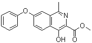 4-Hydroxy-1-methyl-7-phenoxy-3-isoquinolinecarboxylic acid methyl ester molecular structure (CAS 1421312-34-6)