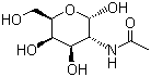 2-乙酰胺基-2-脱氧-D-半乳糖分子结构 (CAS 14215-68-0)