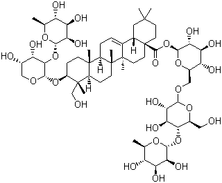 Hederacoside C molecular structure (CAS 14216-03-6)