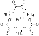 草酸高铁铵分子结构 (CAS 14221-47-7)