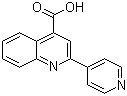 2-(4-吡啶基)-4-喹啉羧酸分子结构 (CAS 14228-23-0)