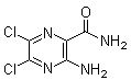 3-氨基-5,6-二氯吡嗪甲酰胺分子结构 (CAS 14229-27-7)