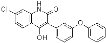 7-氯-4-羟基-3-(3-苯氧基苯基)-2(1H)-喹啉酮分子结构 (CAS 142326-59-8)