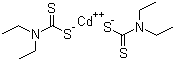 二乙基二硫代氨基甲酸镉分子结构 (CAS 14239-68-0)