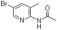 2-Acetylamino-5-bromo-3-methylpyridine molecular structure (CAS 142404-81-7)