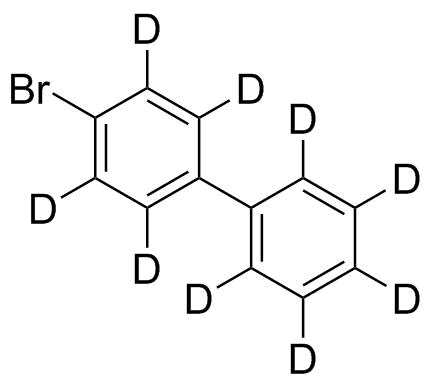 4'-Bromo-1,1'-biphenyl-2,2',3,3',4,5,5',6,6'-d9 molecular structure (CAS 142475-00-1)