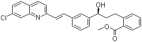 Methyl [E]-2-[3-(S)-[3-[2-(7-Chloro-2-quinolinyl)ethenyl]phenyl]-3-hydroxypropyl]benzoate molecular structure (CAS 142569-69-5)