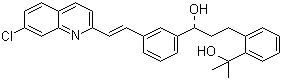 2-(2-(3-(2-(7-氯-2-喹啉基)-乙烯基苯基)-3-羟基丙基)苯基)-2-丙醇分子结构 (CAS 142569-70-8)