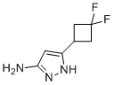 5-(3,3-二氟环丁基)-1H-吡唑-3-胺分子结构 (CAS 1425931-95-8)