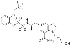 结构式 CAS# 1426173-86-5, 西洛多辛-d4