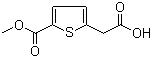 5-(甲氧羰基)噻吩-2-乙酸分子结构 (CAS 142667-06-9)