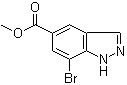 7-Bromo-1H-indazole-5-carboxylic acid methyl ester molecular structure (CAS 1427460-96-5)