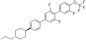 2',3,6'-Trifluoro-4''-(trans-4-propylcyclohexyl)-4-(trifluoromethoxy)-1,1':4',1''-terphenyl molecular structure (CAS 1428323-50-5)