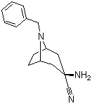 (3-exo)-3-Amino-8-(phenylmethyl)-8-azabicyclo[3.2.1]octane-3-carbonitrile molecular structure (CAS 142838-94-6)