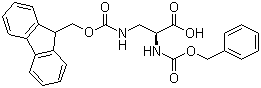 N-苄氧羰基-N'-芴甲氧羰基-L-2,3-二氨基丙酸分子结构 (CAS 142855-80-9)