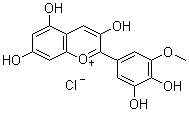 氯化矮牵牛素 PT分子结构 (CAS 1429-30-7)