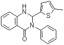 2,3-Dihydro-2-(5-methyl-2-thienyl)-3-phenyl-4(1H)-quinazolinone molecular structure (CAS 1429192-00-6)