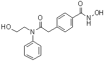 4-[(Hydroxyamino)carbonyl]-N-(2-hydroxyethyl)-N-phenylbenzeneacetamide molecular structure (CAS 1429651-50-2)