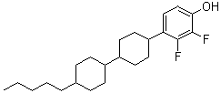 2,3-Difluoro-4-(4'-pentyl[1,1'-bicyclohexyl]-4-yl)phenol molecular structure (CAS 1429757-78-7)