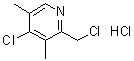 4-Chloro-2-(chloromethyl)-3,5-dimethylpyridine hydrochloride molecular structure (CAS 143016-68-6)
