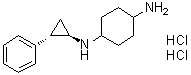 rel-N1-[(1R,2S)-2-苯基环丙基]-1,4-环己二胺二盐酸盐分子结构 (CAS 1431326-61-2)