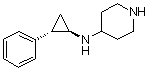 rel-N-[(1R,2S)-2-苯基环丙基]-4-哌啶胺分子结构 (CAS 1431368-48-7)