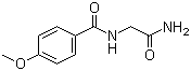 N-(2-氨基-2-氧代乙基)-4-甲氧基苯甲酰胺分子结构 (CAS 143153-70-2)