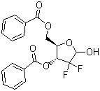 2-脱氧-2,2-二氟-D-核糖-3,5-二苯甲酸酯分子结构 (CAS 143157-25-9)
