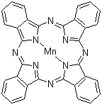 酞菁化锰(II)分子结构 (CAS 14325-24-7)