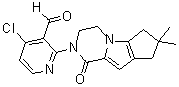 4-Chloro-2-(4,4-dimethyl-9-oxo-1,10-diazatricyclo[6.4.0.0(2,6)]dodeca-2(6),7-dien-10-yl)pyridine-3-carboxaldehyde molecular structure (CAS 1434050-55-1)