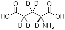 D-谷氨酸-2,3,3,4,4-D5分子结构 (CAS 14341-88-9)