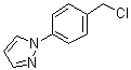 1-(4-氯甲基苯基)-1H-吡唑分子结构 (CAS 143426-52-2)