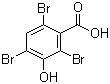 结构式 CAS# 14348-40-4, 2,4,6-三溴-3-羟基苯甲酸