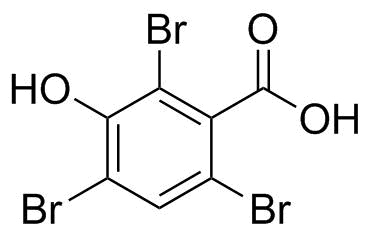 3-Hydroxy-2,4,6-tribromobenzoic acid molecular structure (CAS 14348-40-4)