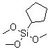 环戊基三甲氧基硅烷分子结构 (CAS 143487-47-2)